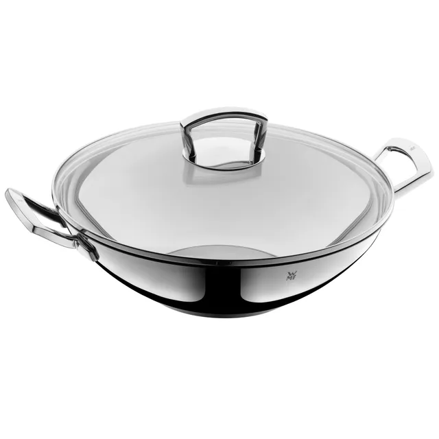 wmf-wokpfanne-induktion-36-cm-mit-glasdeckel-cromargan-edelstahl-transtherm-allh image 1