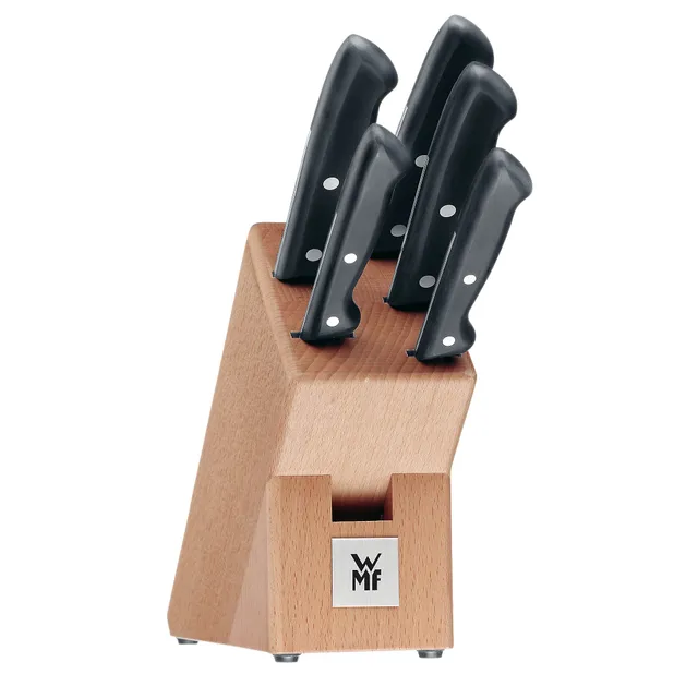 wmf-classic-line-messerblock-6-teilig-mit-messerset-5-messer-birkenholz-block-sp image 1