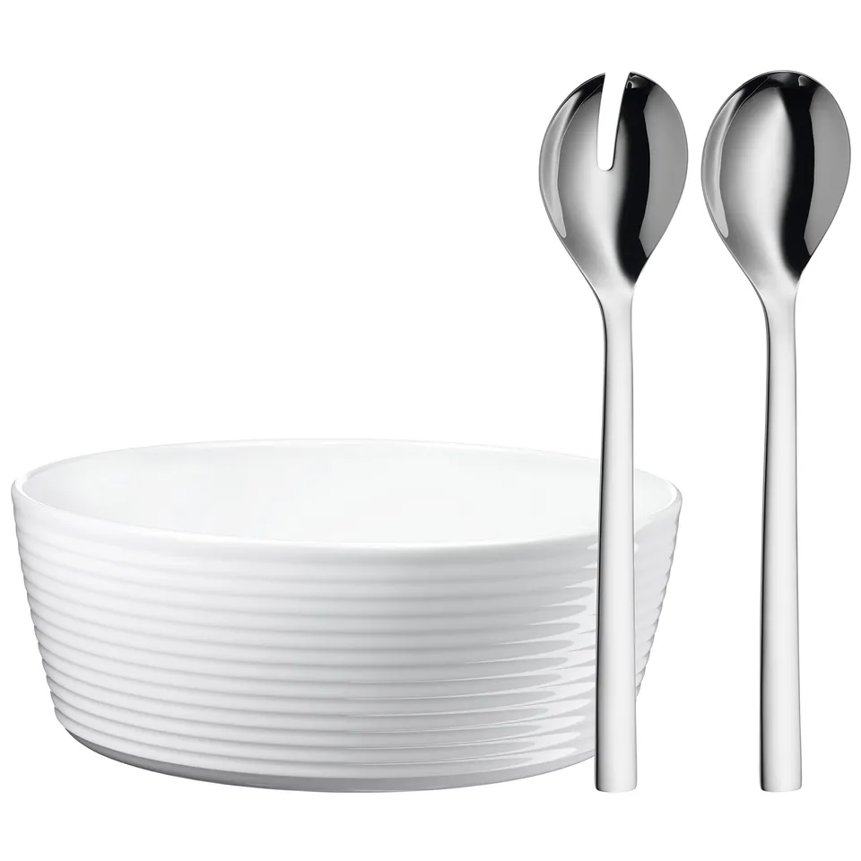 wmf-nuova-salatsch-ssel-set-3-teilig-salatbesteck-30-cm-mit-salatschale-25-cm-cr image 1