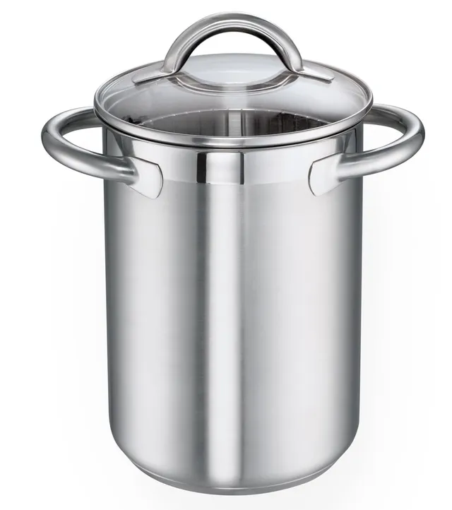 schulte-ufer-spargeltopf-loop-16-cm-edelstahl-18-10-mit-ecotherm-aluminium-kapse image 1