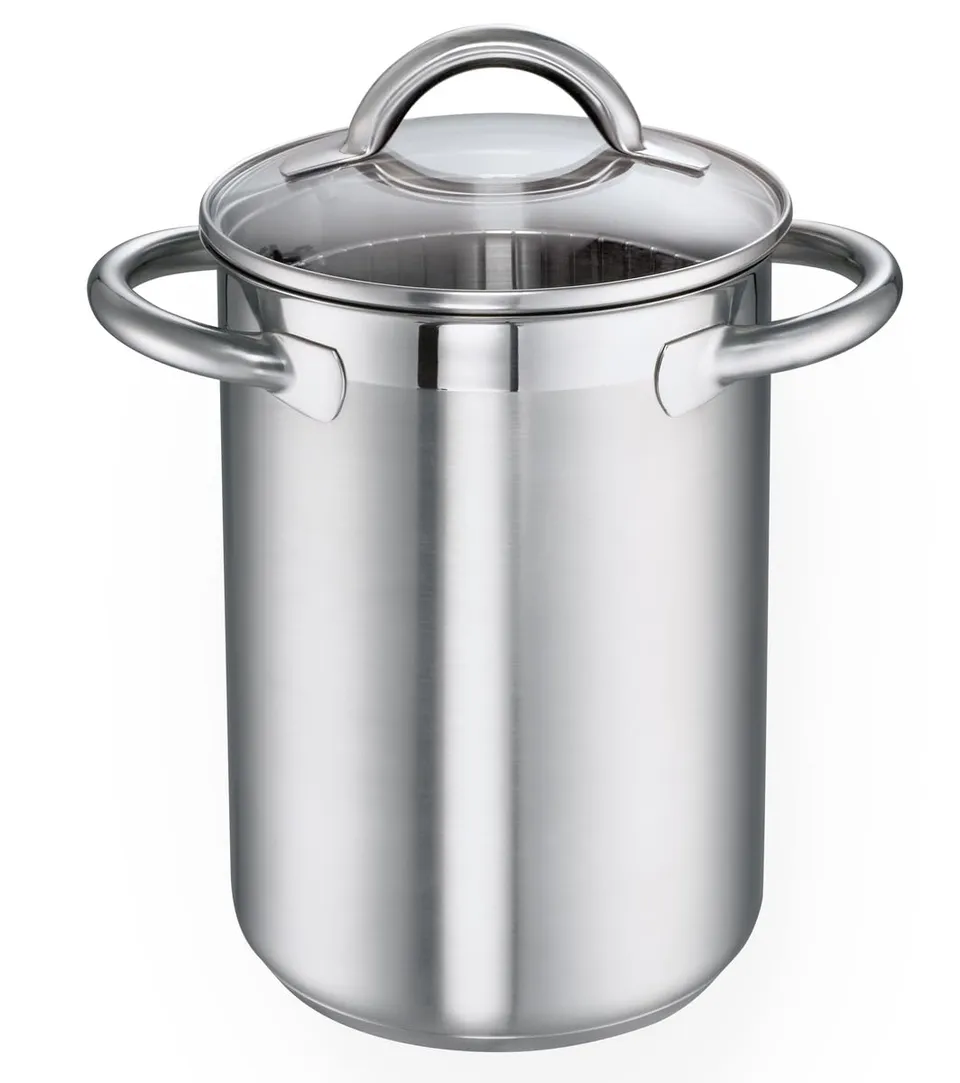 schulte-ufer-spargeltopf-loop-16-cm-edelstahl-18-10-mit-ecotherm-aluminium-kapse image 1