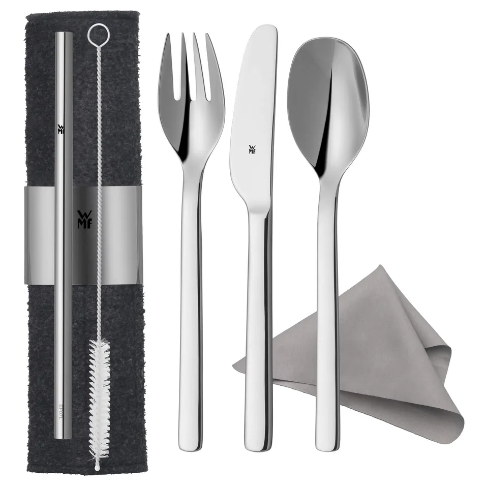 wmf-my2go-reisebesteck-set-8-teilig-outdoor-campingbesteck-1-person-mit-etui-tri image 1