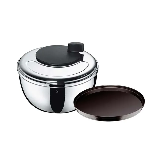 wmf-gourmet-salatschleuder-25-4-cm-mit-kurbelmechanismus-cromargan-edelstahl-pol image 1