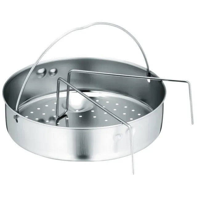 wmf-schnellkochtopf-zubeh-r-set-2-teilig-gelochter-einsatz-mit-einsatzsteg-aus-c image 1