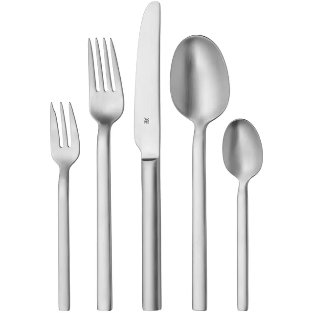 wmf-alteo-besteck-set-30-teilig-matt-f-r-6-personen-cromargan-edelstahl-18-10-mi image 1