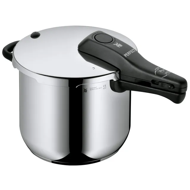 wmf-perfect-schnellkochtopf-6-5-l-dampfkochtopf-induktion-cromargan-edelstahl-po image 1
