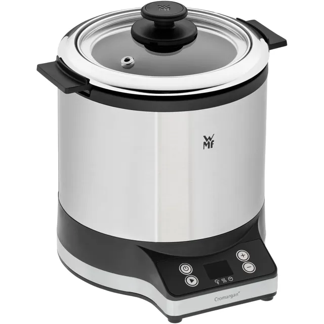 wmf-k-chenminis-reiskocher-220-w-1-l-mit-dampfgaraufsatz-und-to-go-box-cromargan image 1