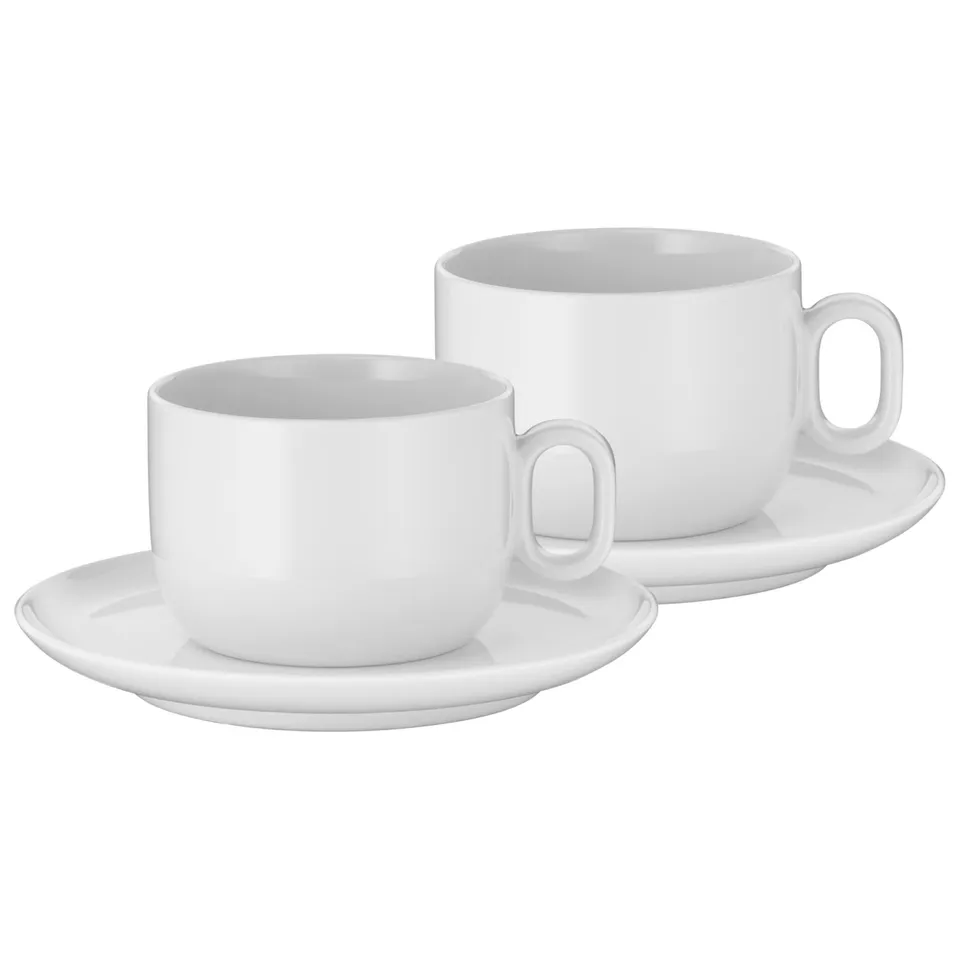 wmf-barista-tassen-set-4-teilig-zwei-cappuccino-tassen-160-ml-mit-untertassen-po image 1