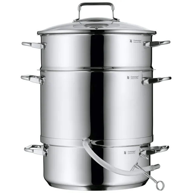 wmf-dampfentsafter-induktion-7-l-fruchtentsafter-mit-glasdeckel-25-cm-cromargan- image 1