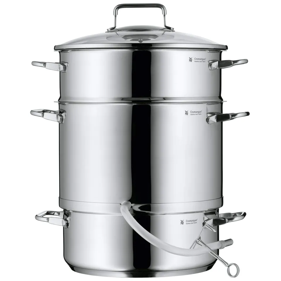 wmf-dampfentsafter-induktion-7-l-fruchtentsafter-mit-glasdeckel-25-cm-cromargan- image 1