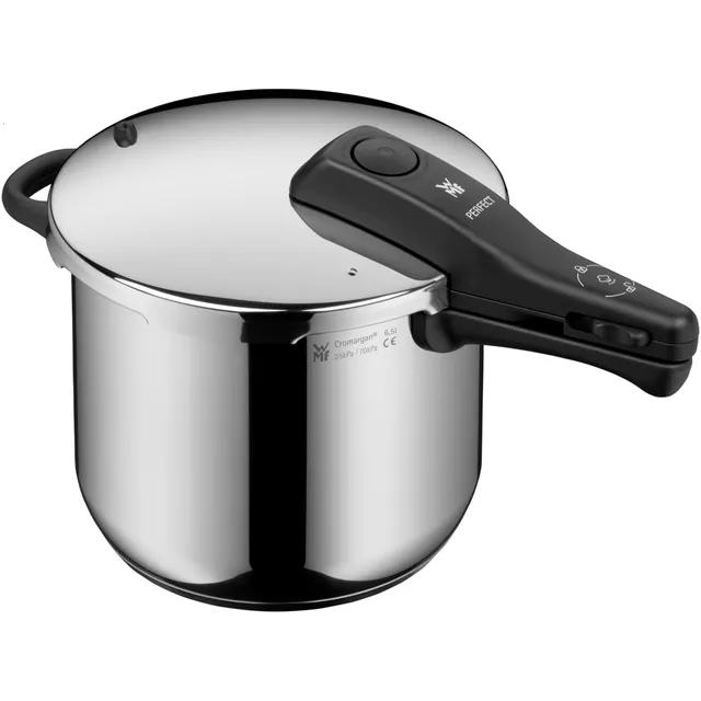 wmf-perfect-one-pot-schnellkochtopf-6-5-l-induktion-dampfkochtopf-22-cm-mit-2-ko image 1
