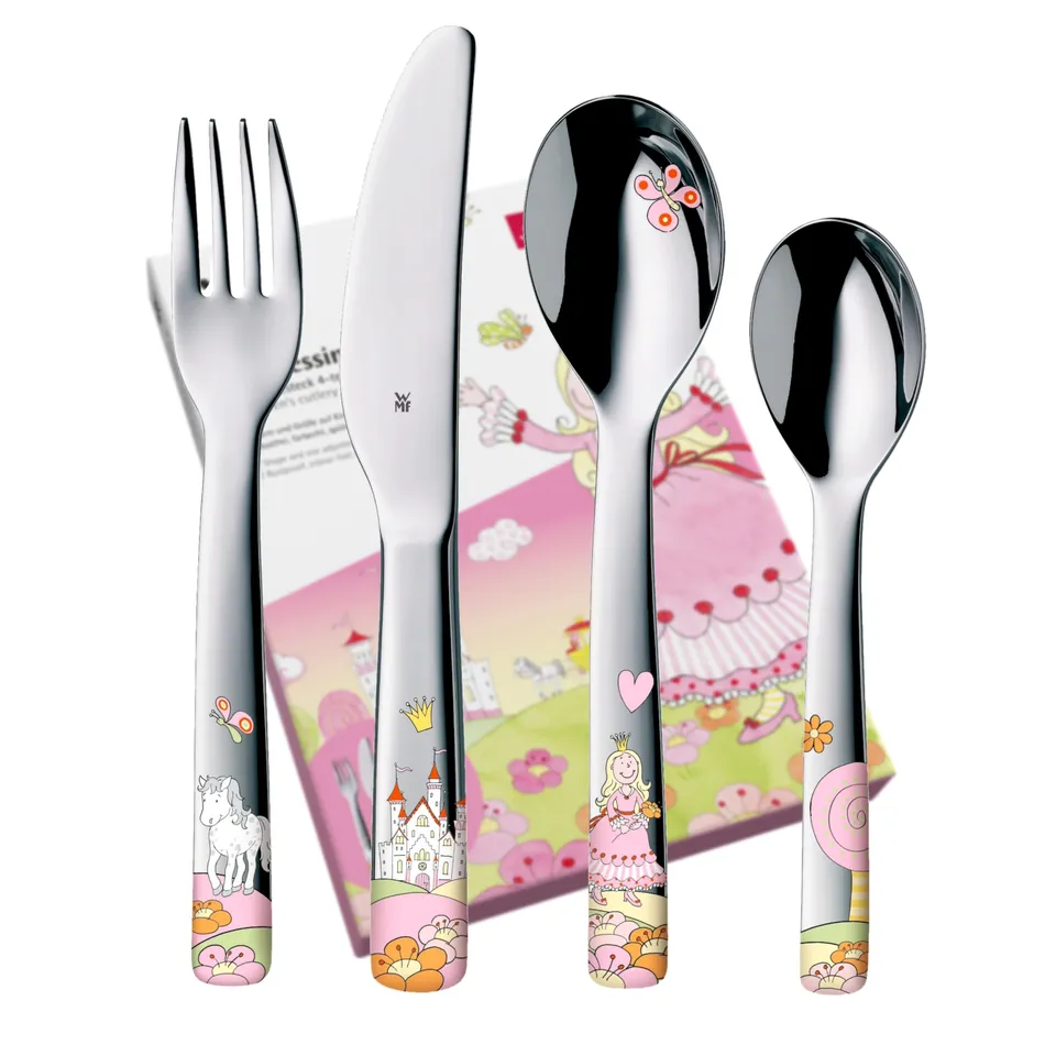 wmf-prinzessin-anneli-kinderbesteck-mit-namensgravur-4-teilig-personalisiertes-e image 1