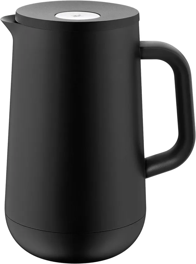 wmf-impulse-thermoskanne-schwarz-1-l-isolierkanne-mit-glaseinsatz-und-druckversc image 1