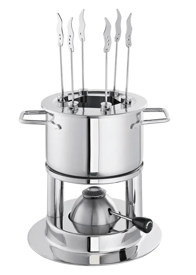 schulte-ufer-flamenco-hot-fondue-set-16-cm-2-0-l-edelstahl-fondue-topf-mit-gasbr image 1