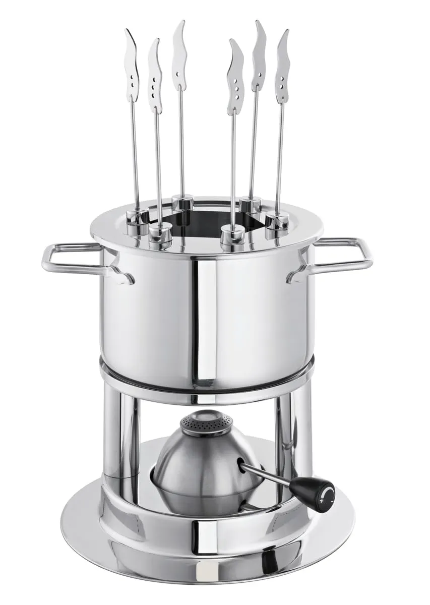 schulte-ufer-flamenco-hot-fondue-set-16-cm-2-0-l-edelstahl-fondue-topf-mit-gasbr image 1