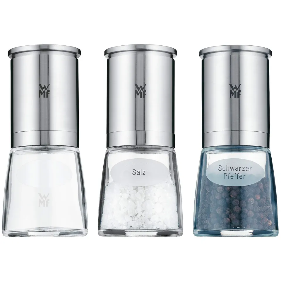 wmf-de-luxe-salz-und-pfefferm-hlen-set-3-teilig-bef-llt-cromargan-edelstahl-matt image 1