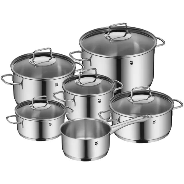 wmf-astoria-topfset-induktion-6-teilig-kochtopf-set-mit-glasdeckel-cromargan-ede image 1