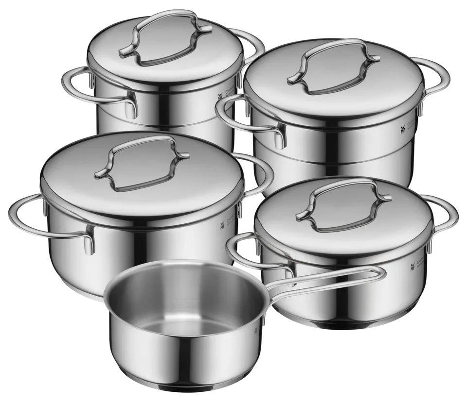 wmf-mini-vorteils-topfset-5-teilig-induktion-cromargan-edelstahl-18-10-stapelbar image 1
