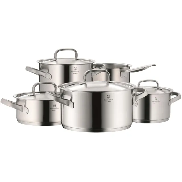 wmf-gourmet-plus-topfset-induktion-5-teilig-kochtopf-set-mit-metalldeckel-cromar image 1