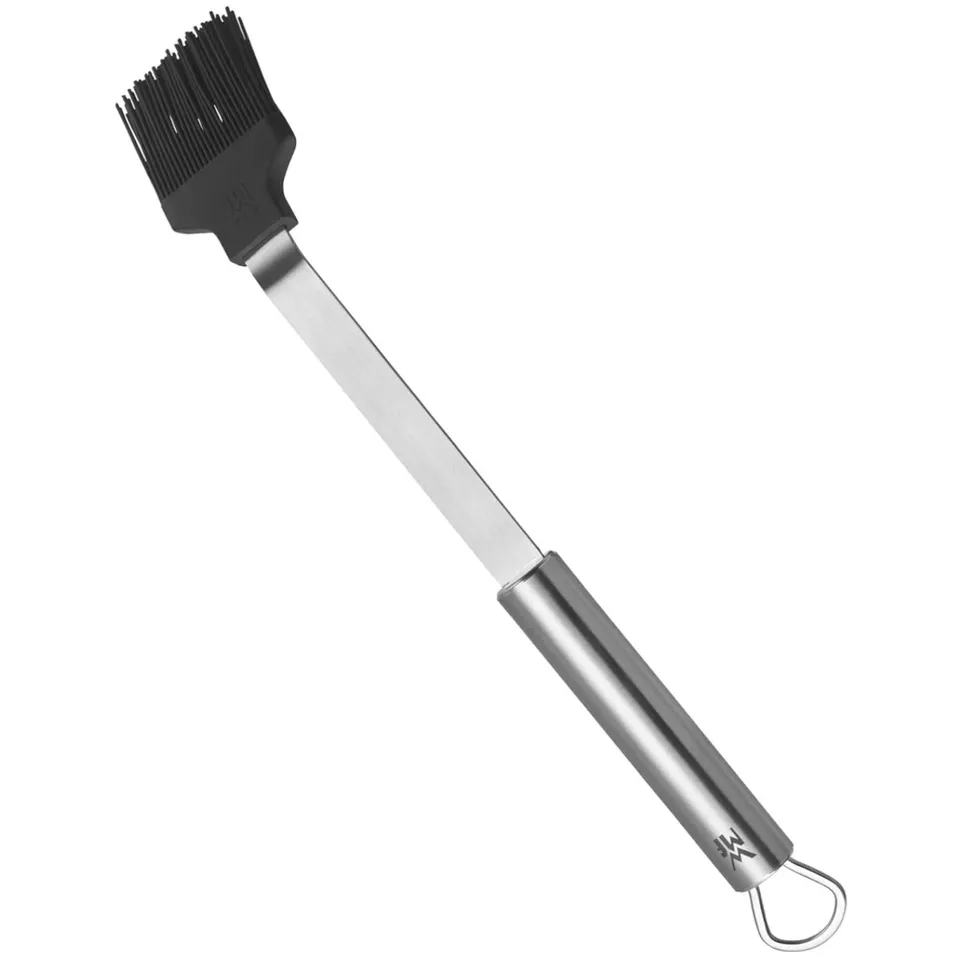wmf-bbq-marinadenpinsel-38-cm-grillpinsel-mit-silikonborsten-cromargan-edelstahl image 1
