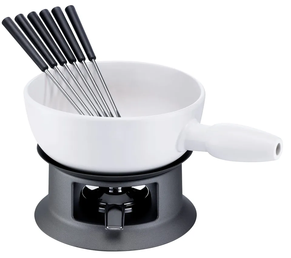 schulte-ufer-k-se-fondue-tessin-20-cm-wei-keramiktopf-mit-w-rmeleitscheibe-6-gab image 1