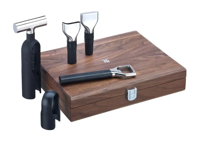 wmf-baric-wein-sommelier-set-5-teilig-korkenzieher-folienschneider-flaschenversc image 1