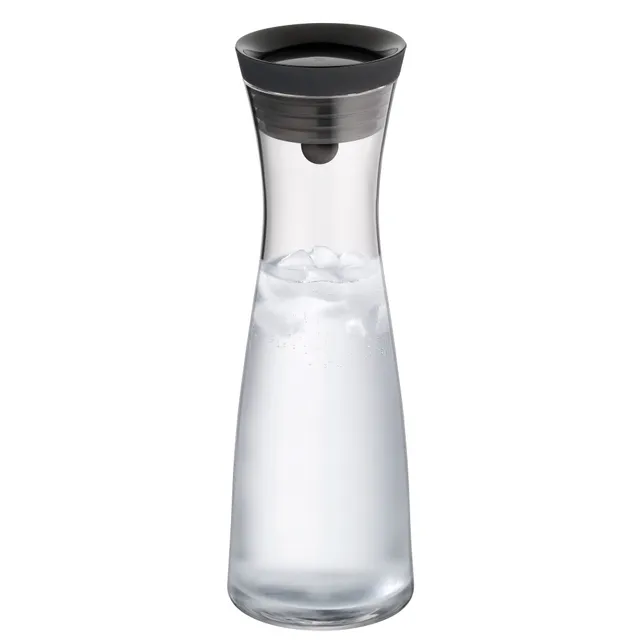 wmf-basic-wasserkaraffe-1-0-l-glas-mit-closeup-verschluss-und-silikondeckel-schw image 1