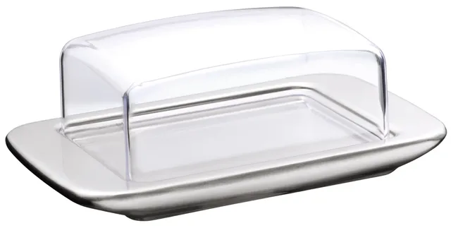 wmf-loft-brunch-butterdose-mit-kunststoffhaube-cromargan-edelstahl-mattiert-11-5 image 1