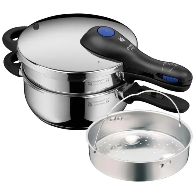 wmf-perfect-plus-one-pot-schnellkochtopf-set-2-teilig-4-5-l-topf-3-l-schnellbrat image 1