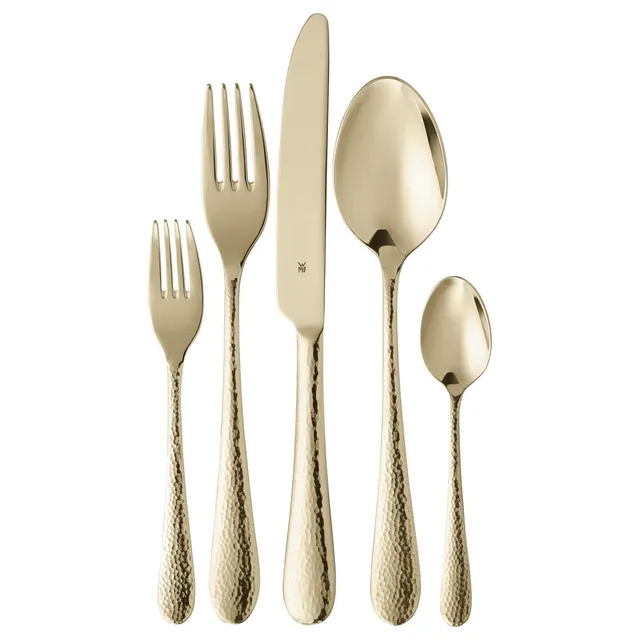 wmf-sitello-besteck-set-30-teilig-f-r-6-personen-gold-edition-cromargan-18-10-ha image 1