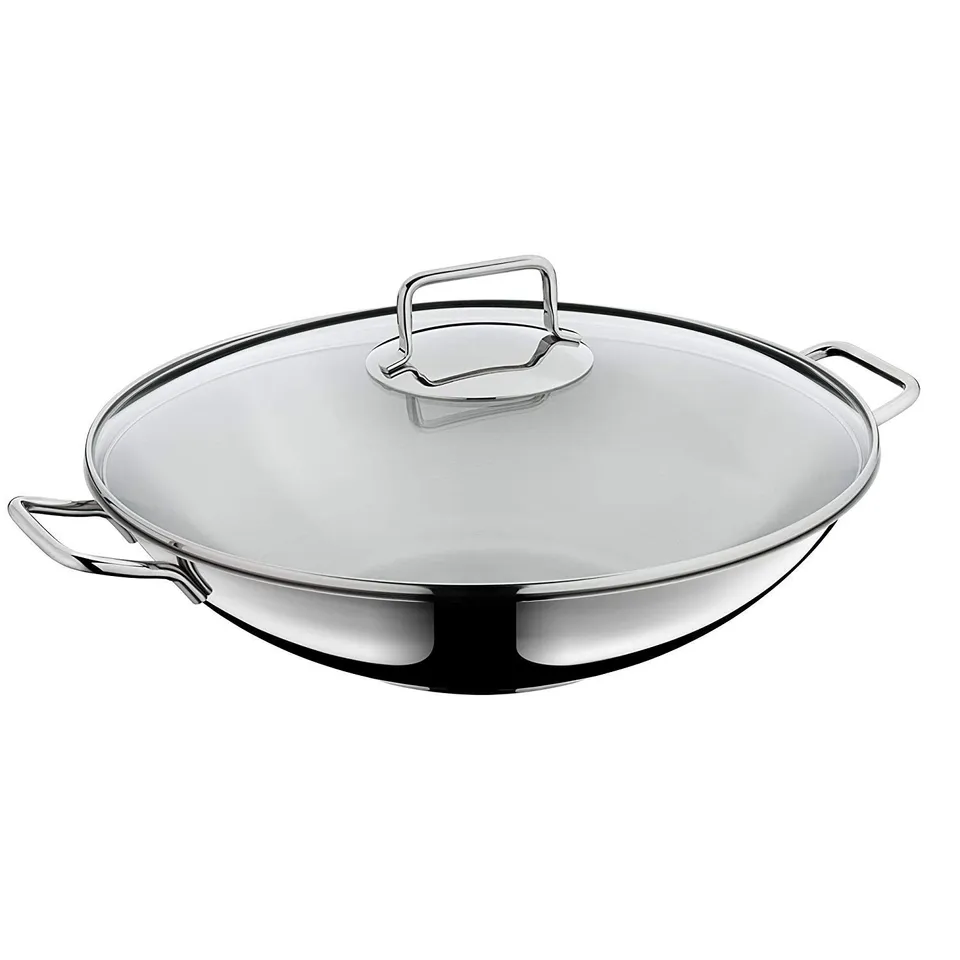 wmf-macao-wok-set-2-teilig-36-cm-mit-glasdeckel-induktion-wokpfanne-aus-cromarga image 1