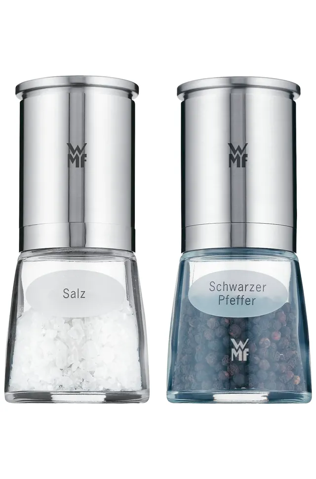 wmf-de-luxe-salz-und-pfefferm-hle-set-2-teilig-bef-llt-cromargan-edelstahl-glas- image 1