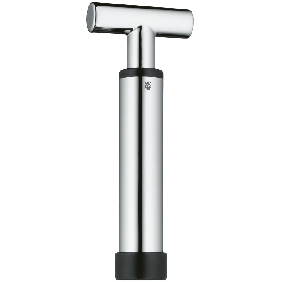 wmf-vino-weinpumpe-mit-2-verschl-ssen-wine-saver-vakuumpumpe-15-8-cm-cromargan-e image 1