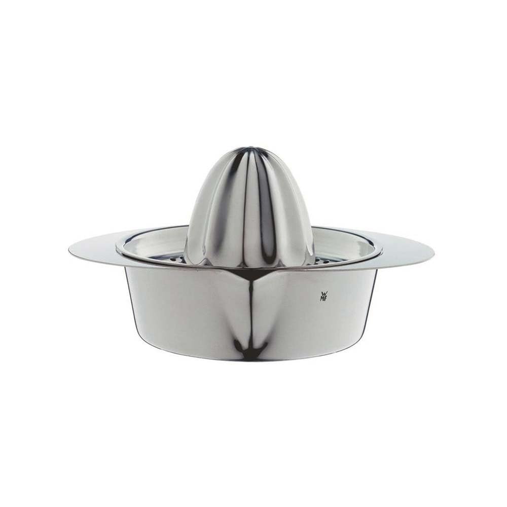 wmf-gourmet-zitronenpresse-edelstahl-13-cm-manuelle-zitruspresse-mit-ausgie-er-u image 1