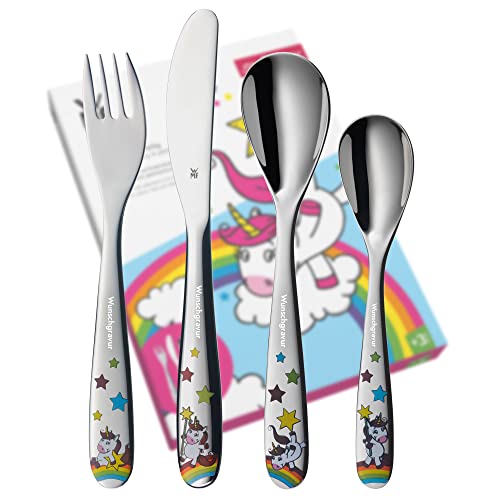 wmf-kinderbesteck-einhorn-mit-gravur-4-teilig-cromargan-edelstahl-18-10-personal image 6