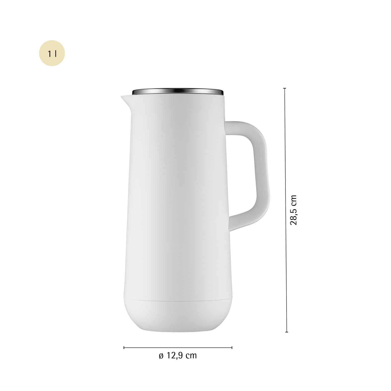 wmf-impulse-thermoskanne-1-l-wei-isolierkanne-mit-drehverschluss-thermapro-glase image 3