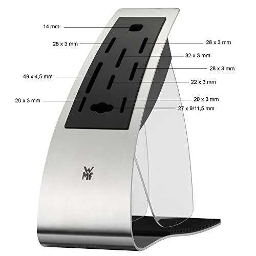 wmf-messerblock-ohne-messer-edelstahl-matt-leer-f-r-8-messer-1-fleischgabel-und- image 7
