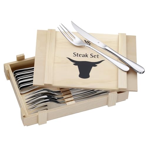 wmf-steakbesteck-set-12-teilig-f-r-6-personen-6-steakmesser-6-steakgabeln-cromar image 5