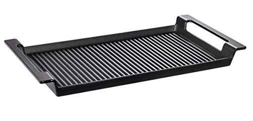 schulte-ufer-rustika-grillplatte-44-x-24-cm-emailliertes-gusseisen-schwarz-mit-g image 2