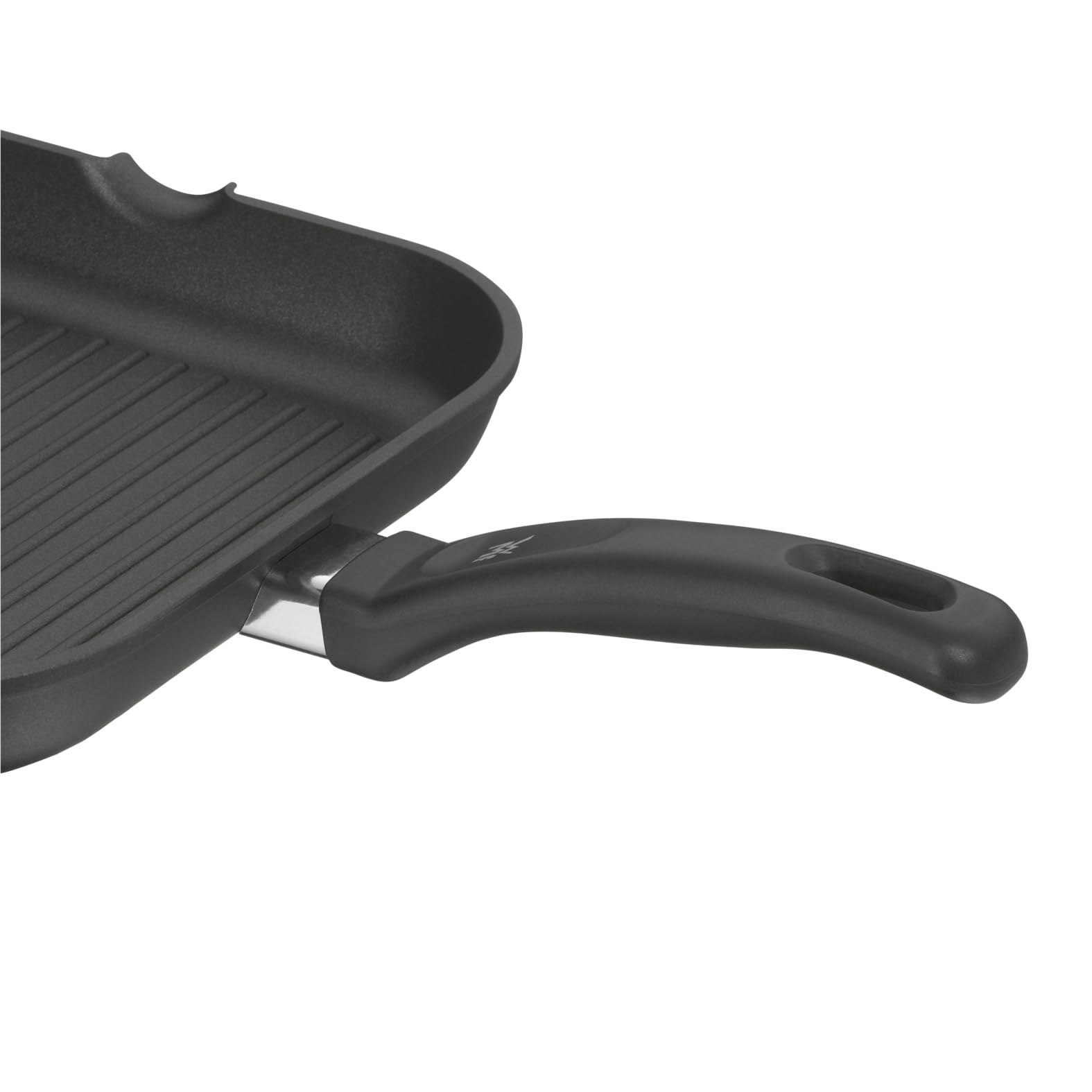 wmf-grillpfanne-27-x-27-cm-mit-ausguss-gerillte-steakpfanne-aus-beschichtetem-al image 7