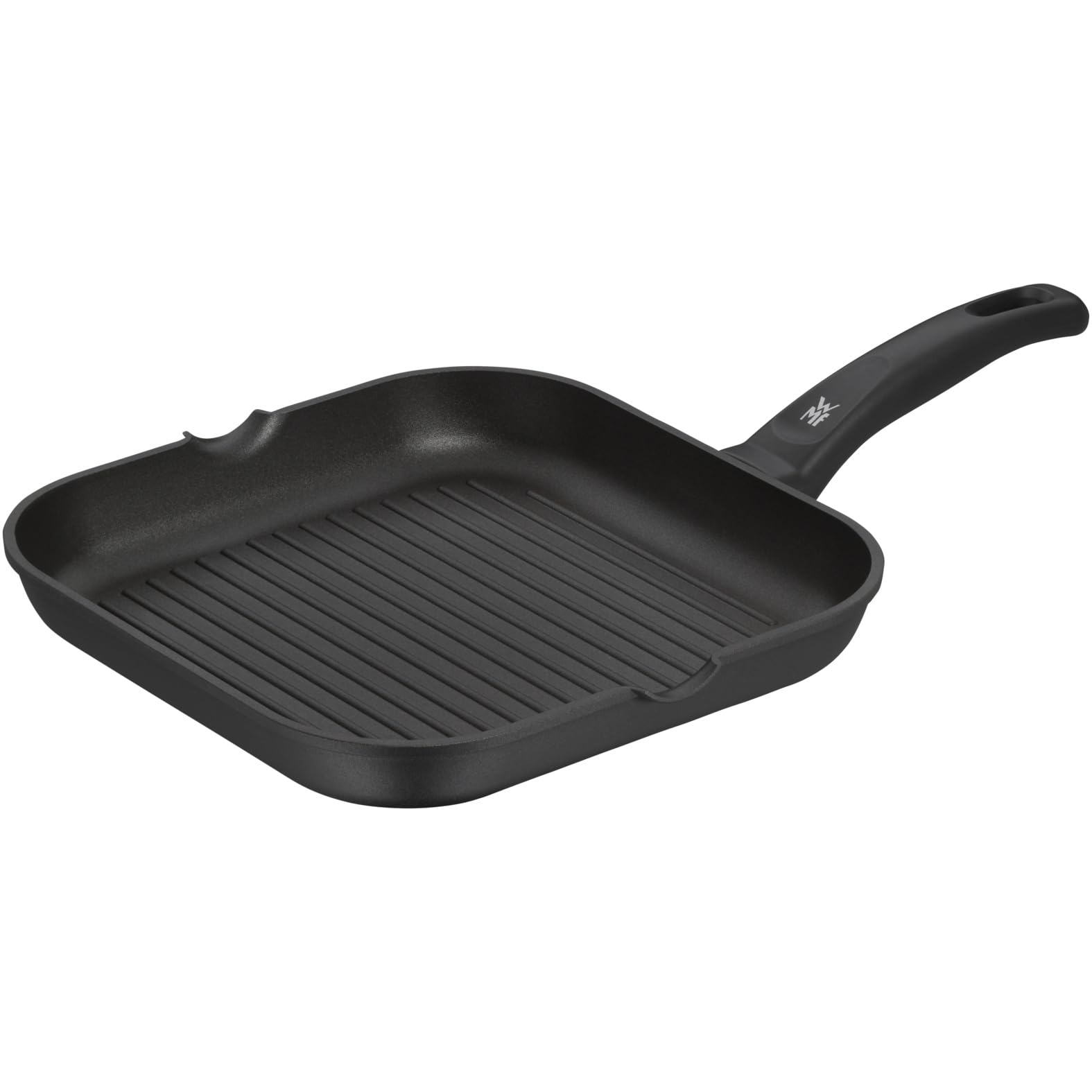 wmf-grillpfanne-27-x-27-cm-mit-ausguss-gerillte-steakpfanne-aus-beschichtetem-al image 1