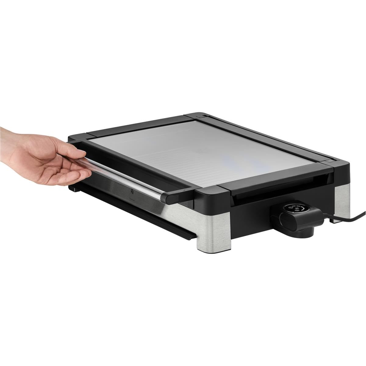 wmf-lono-tischgrill-elektrisch-2200-watt-mit-glasdeckel-antihaftbeschichteter-gr image 8