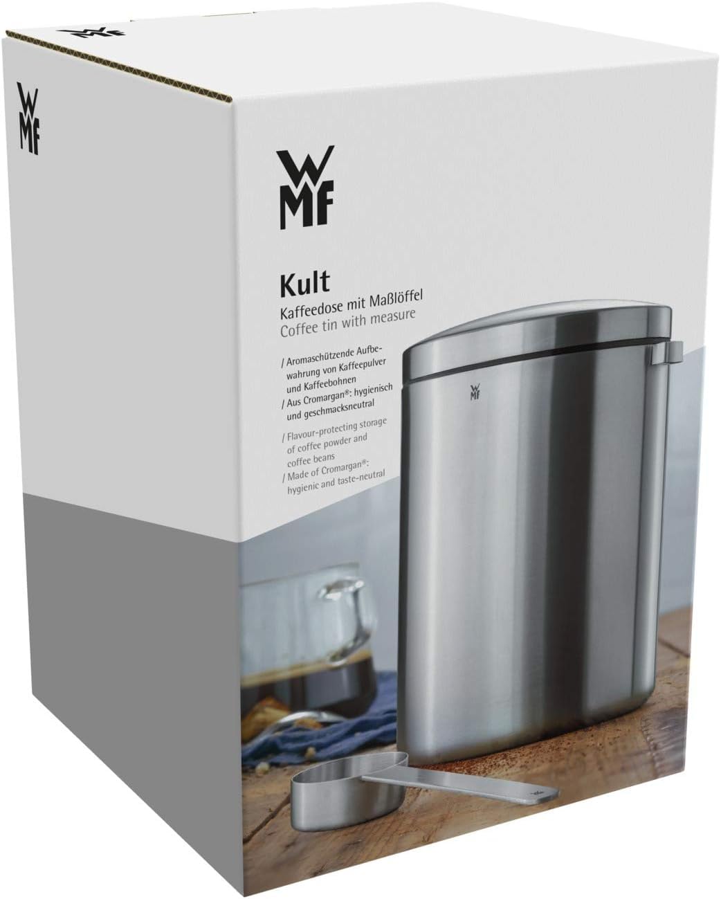 wmf-kult-tee-und-kaffeedose-500-g-mit-ma-l-ffel-cromargan-edelstahl-mattiert-aro image 6