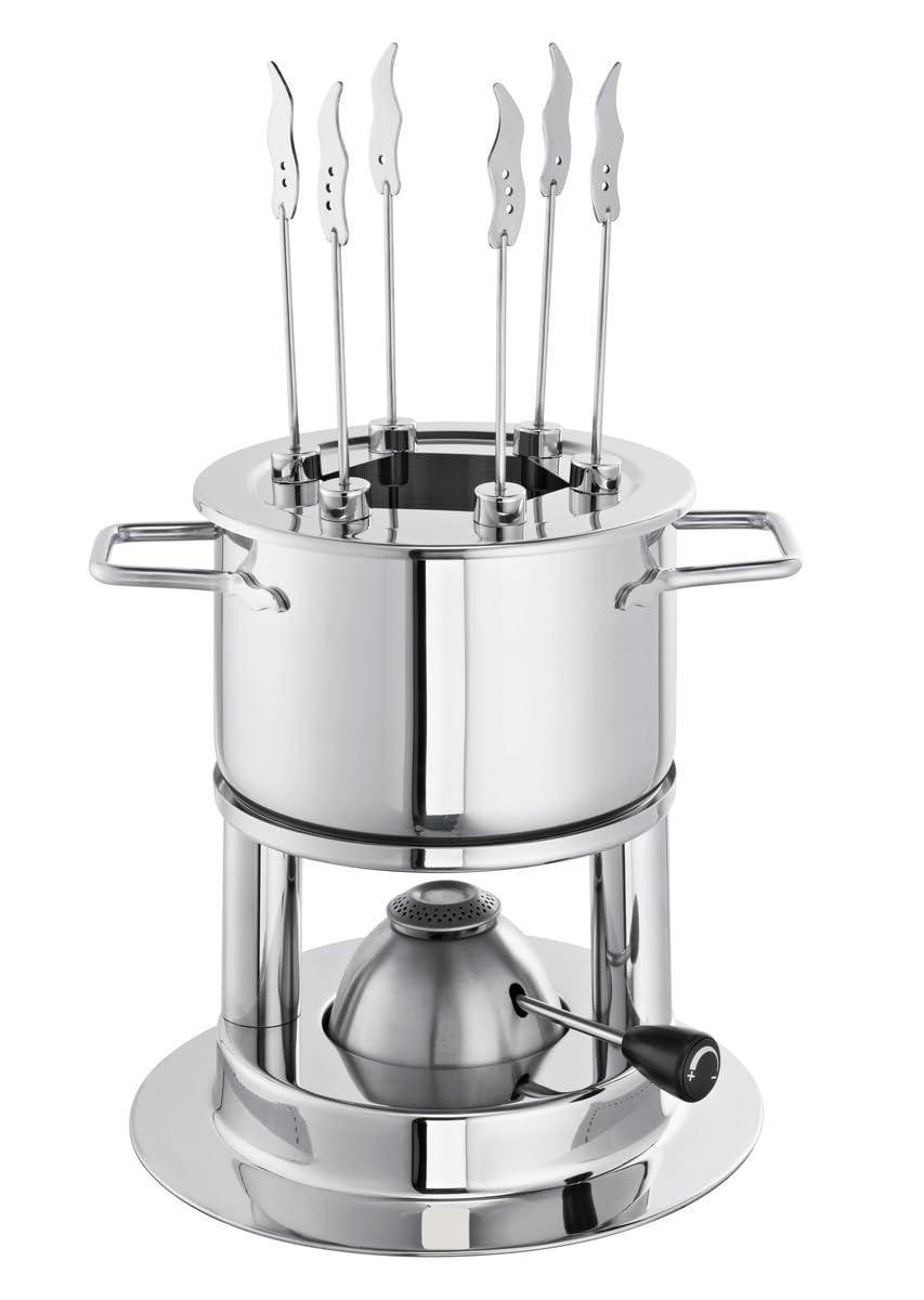 schulte-ufer-flamenco-hot-fondue-set-16-cm-2-0-l-edelstahl-fondue-topf-mit-gasbr image 1