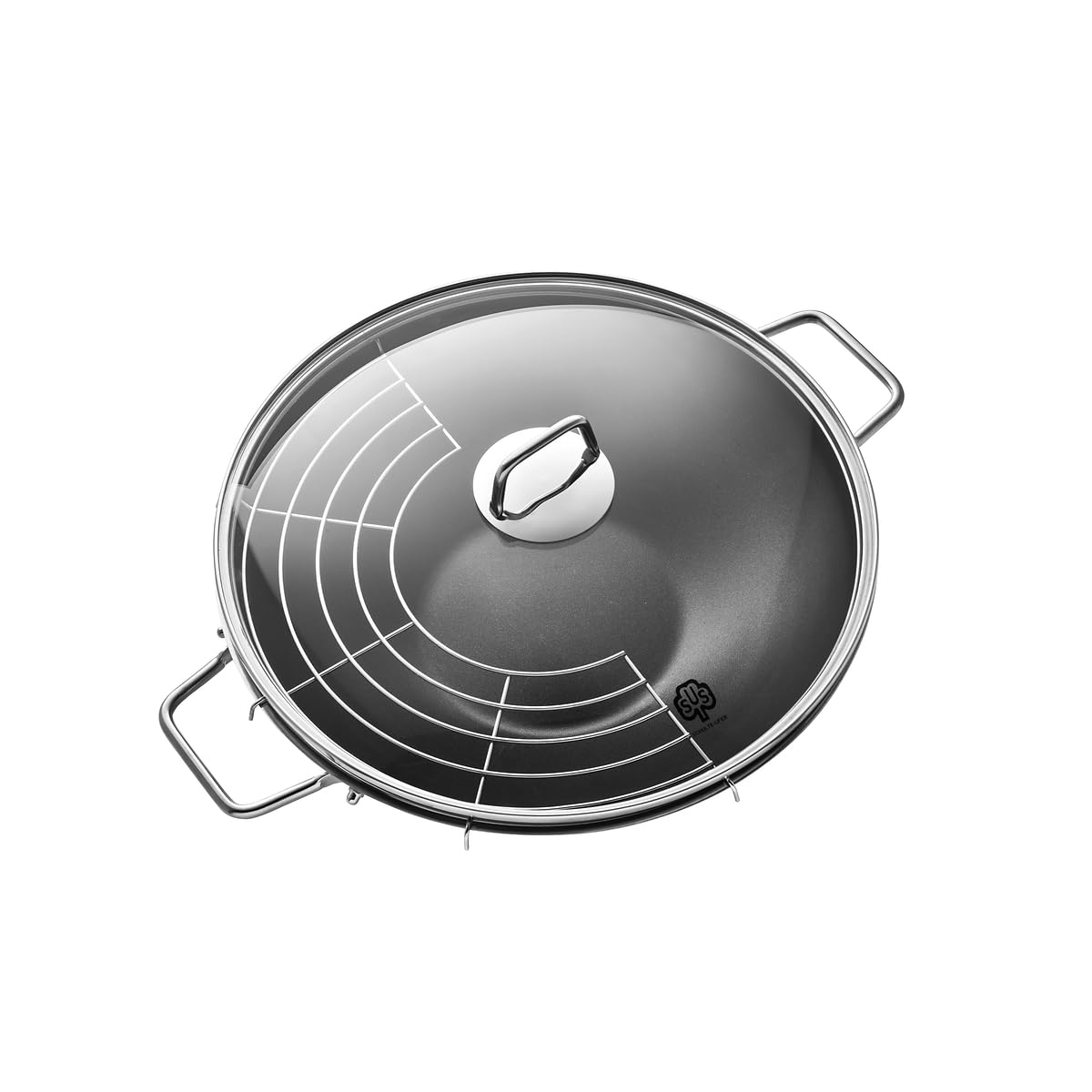 schulte-ufer-wok-wega-34-cm-beschichtet-4-5-l-induktionsgeeigneter-wok-inkl-zube image 3