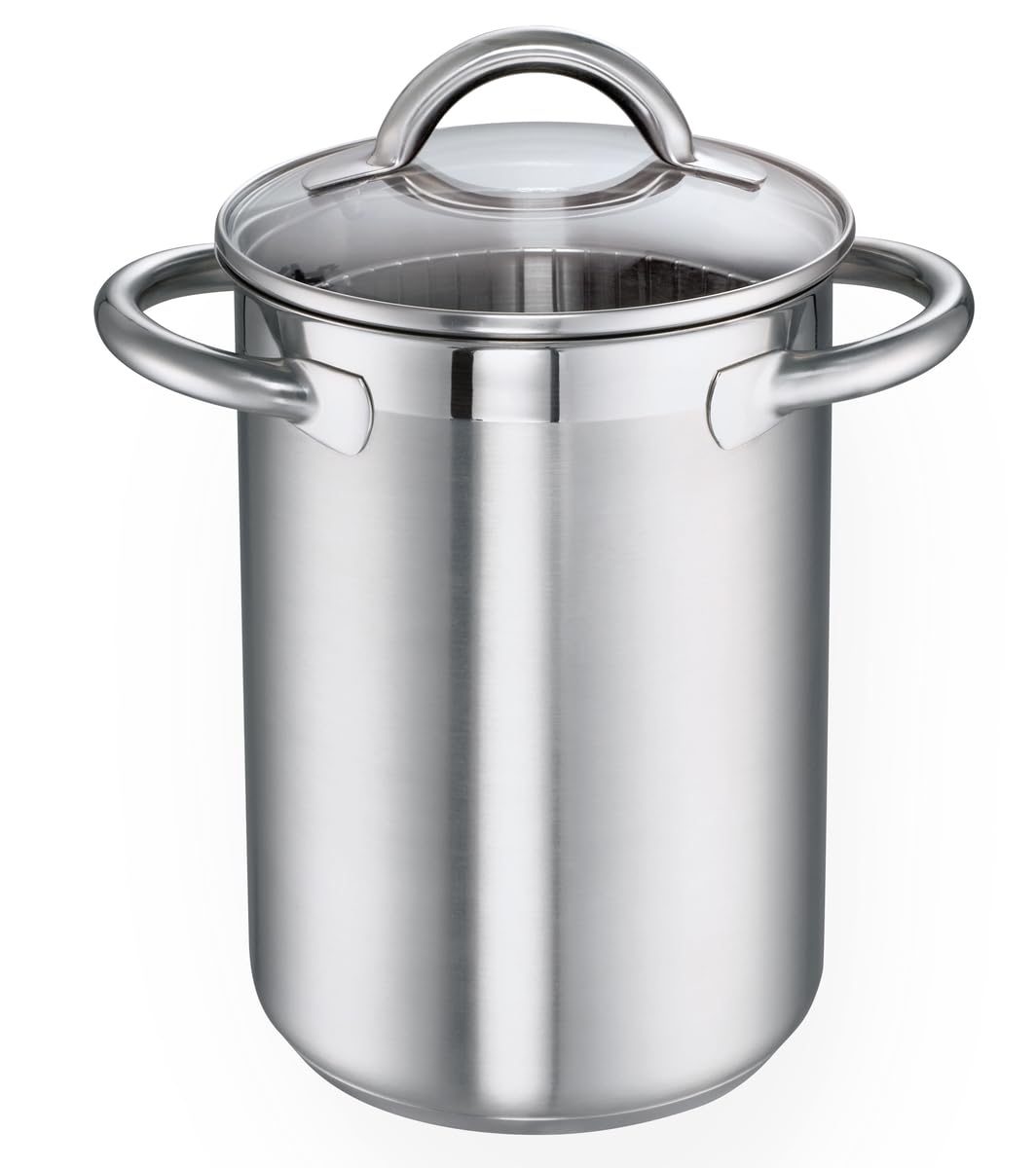 schulte-ufer-spargeltopf-loop-16-cm-edelstahl-18-10-mit-ecotherm-aluminium-kapse image 1
