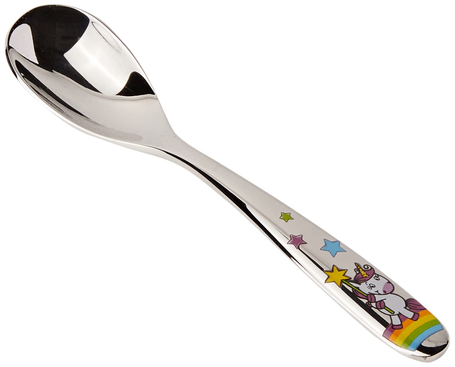 wmf-einhorn-kinderbesteck-set-4-teilig-kinderbesteck-edelstahl-cromargan-poliert image 4
