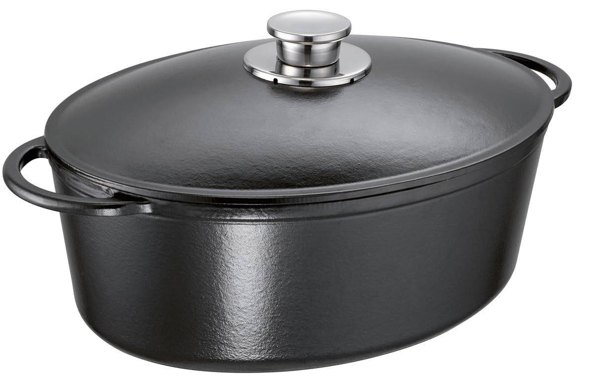 schulte-ufer-br-ter-rustika-34-cm-1663-34-s-emaillierter-gusseisenbr-ter-schwarz image 1