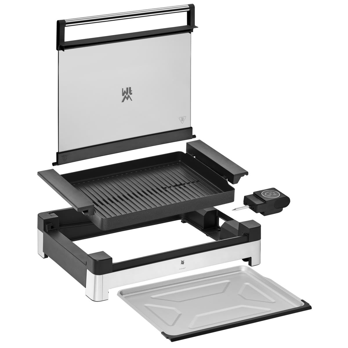 wmf-lono-tischgrill-elektrisch-2200-watt-mit-glasdeckel-antihaftbeschichteter-gr image 7