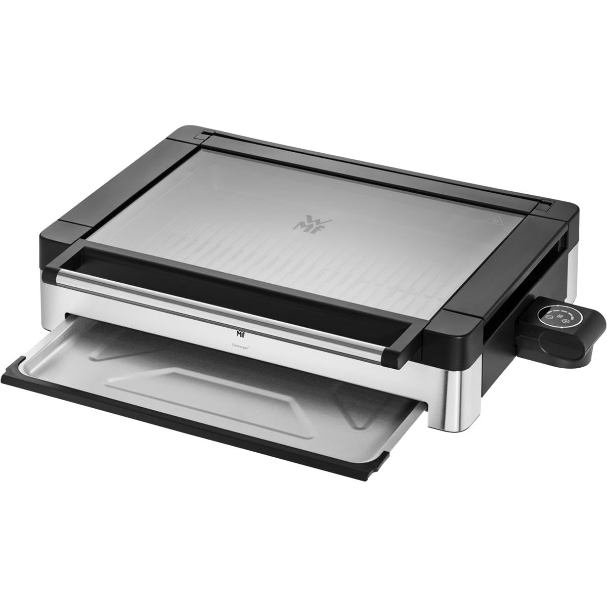 wmf-lono-tischgrill-elektrisch-2200-watt-mit-glasdeckel-antihaftbeschichteter-gr image 1